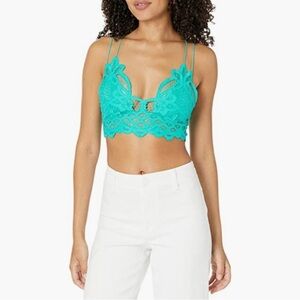 Free People Adella lace cotton bralette